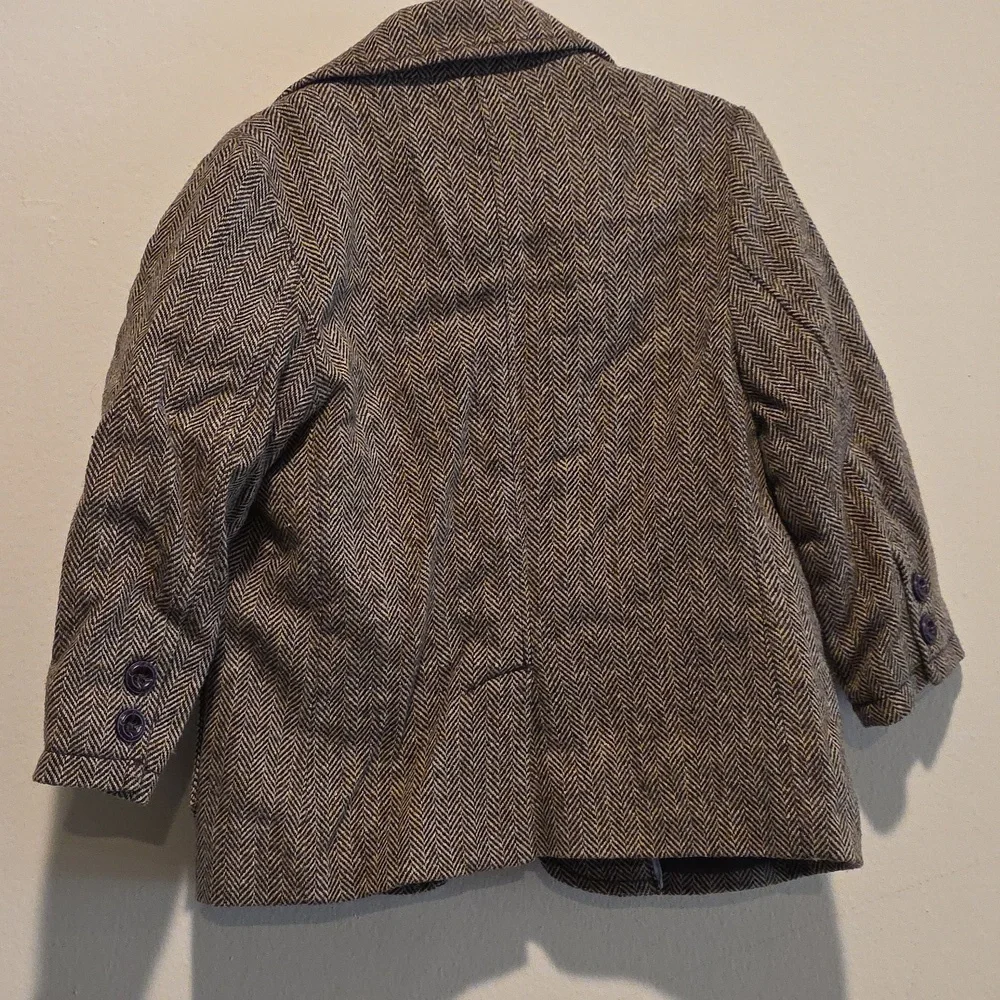 GAP Kids Herringbone Wool Blend Blazer Jacket 3t 3 Size 3